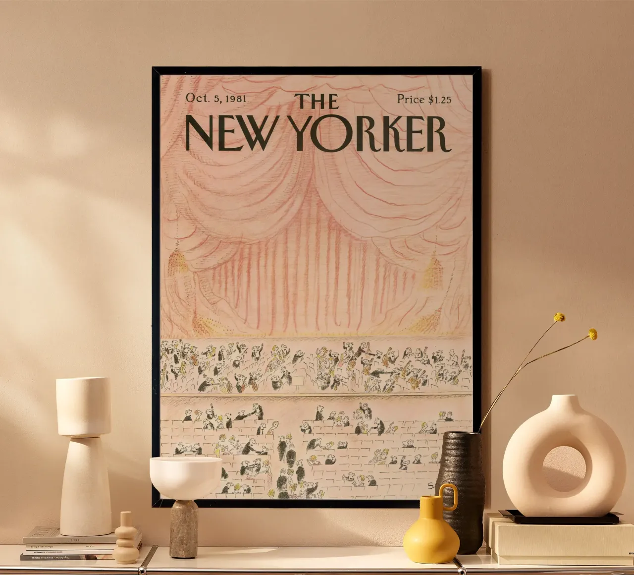 La copertina del New Yorker 1981 poster da Mr.Lorenzo