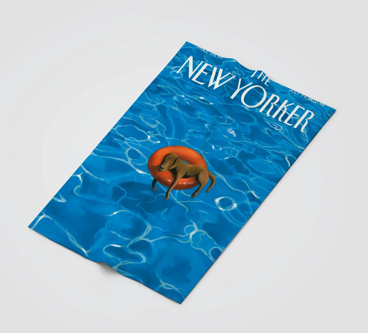 The New Yorker Magazine Print - Tempo di inattività 2018 coperta in pile da Mr.Lorenzo