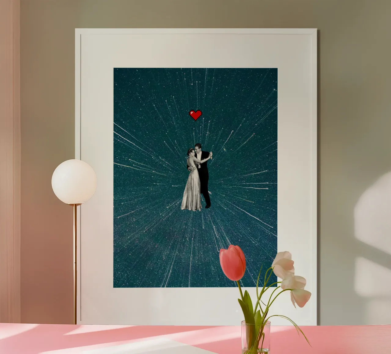 Infinite Dance poster con telaio in legno da MsGonzalez