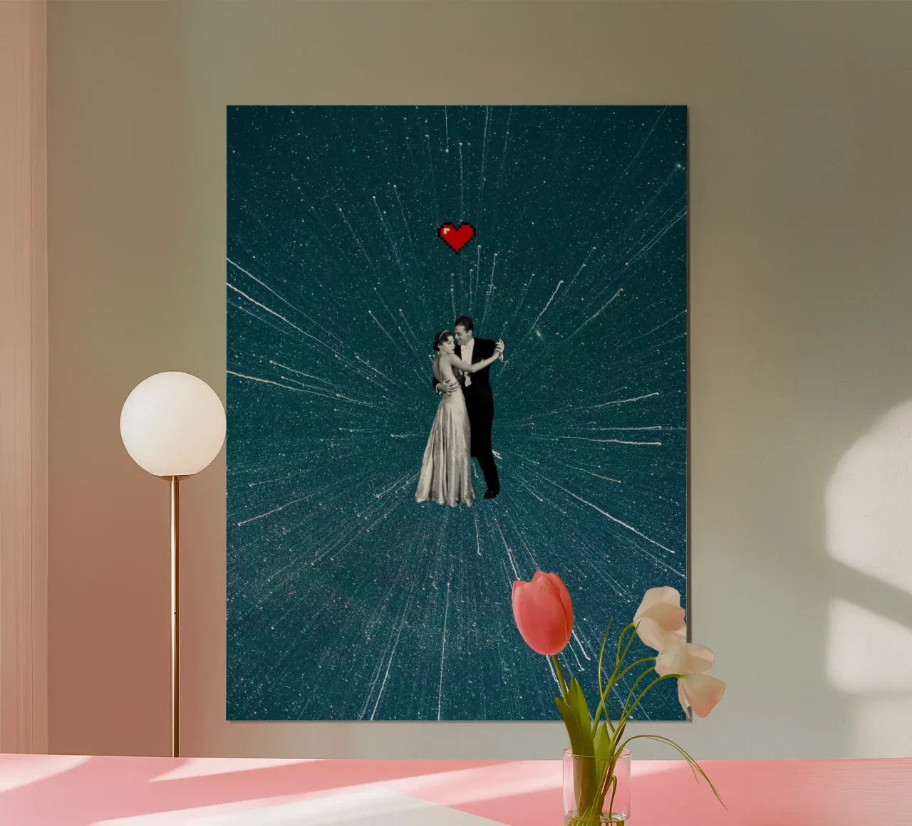 Infinite Dance poster con telaio in legno da MsGonzalez