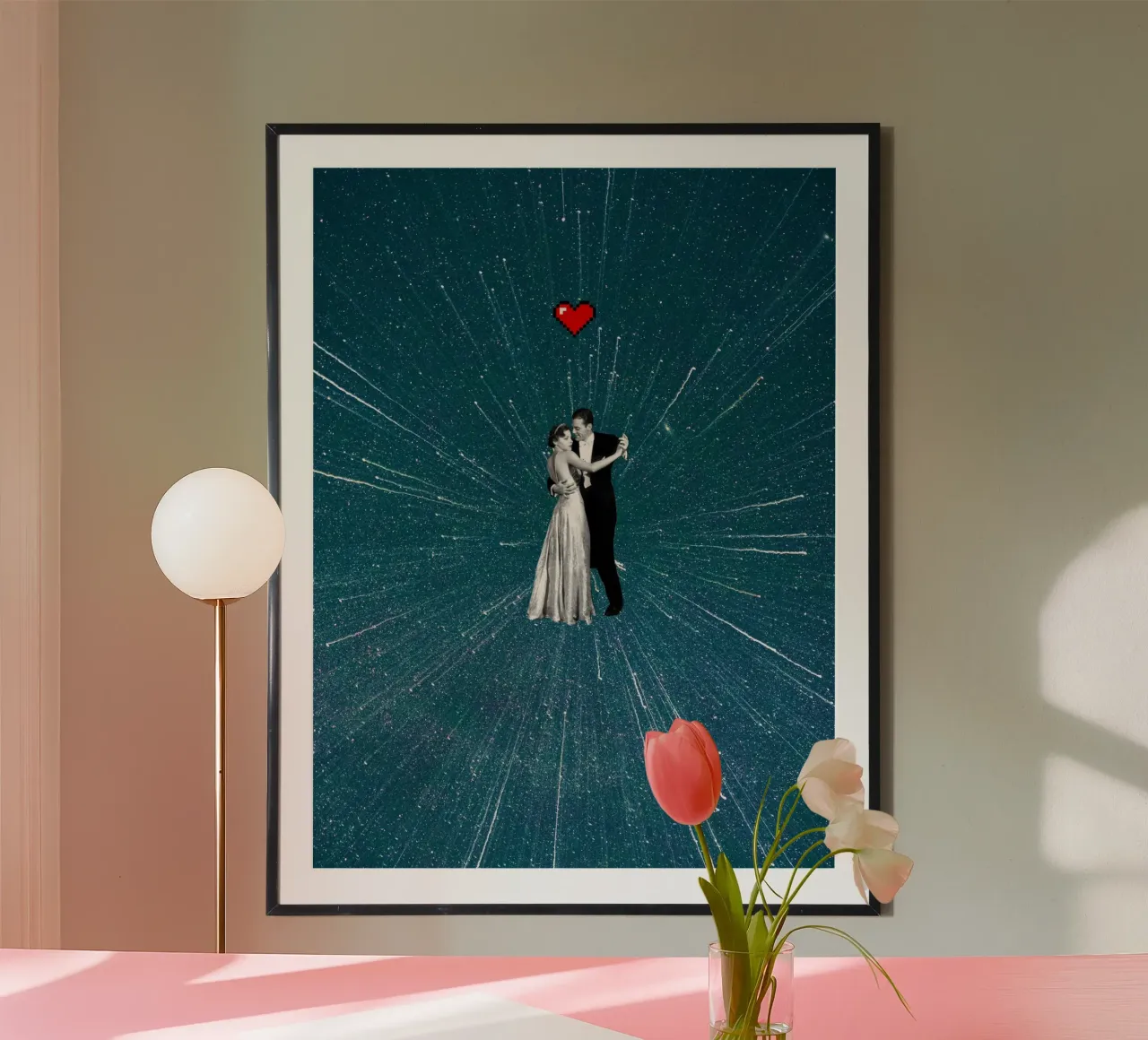 Infinite Dance poster con telaio in legno da MsGonzalez