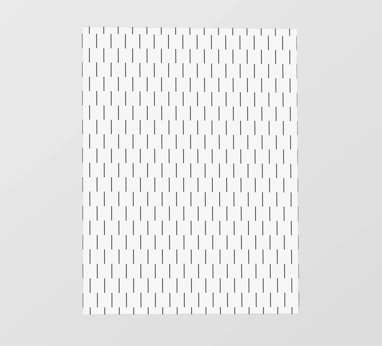 Minimal Scandinavian Chic Lines | Black on White pvc cover by Beauty in Simplicity