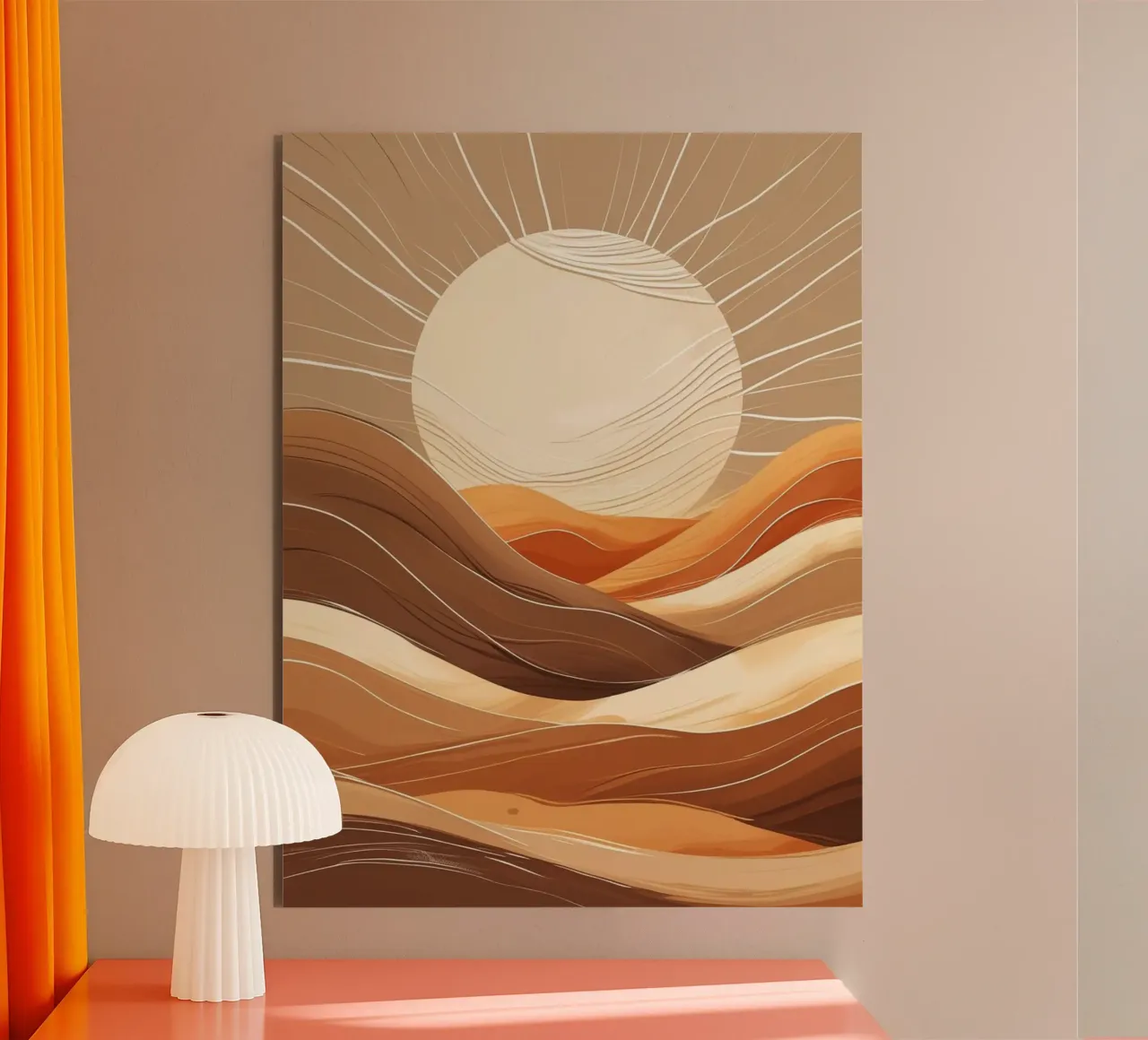 Regal Teal and Emerald Waves with Gilded Accents: An Abstrac alu-dibond by Artistic-shop