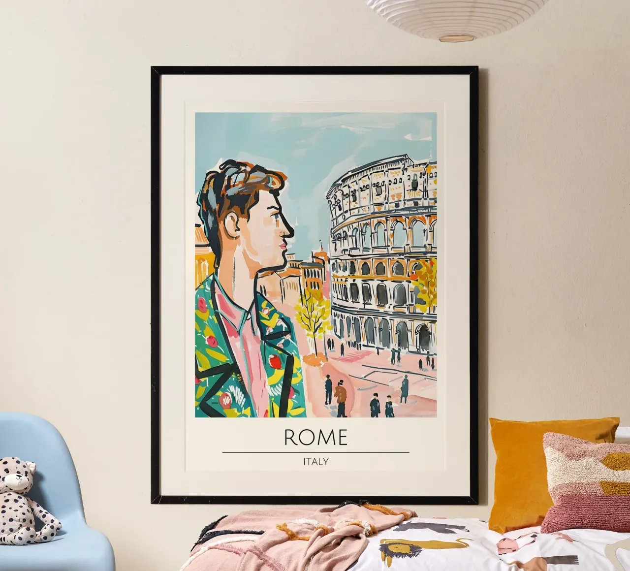 Roma Colosseo Moda Pop Art Poster di viaggio poster da homdeco