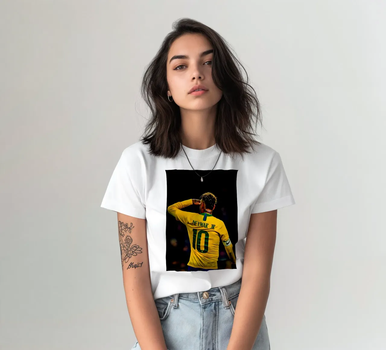 Neymar Jr t-shirt da Low poly art