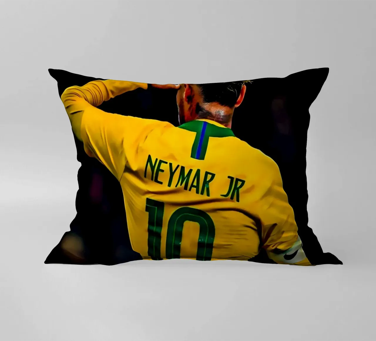 Neymar Jr cuscino da Low poly art