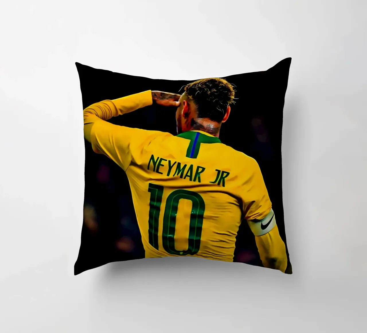 Neymar Jr cuscino da Low poly art