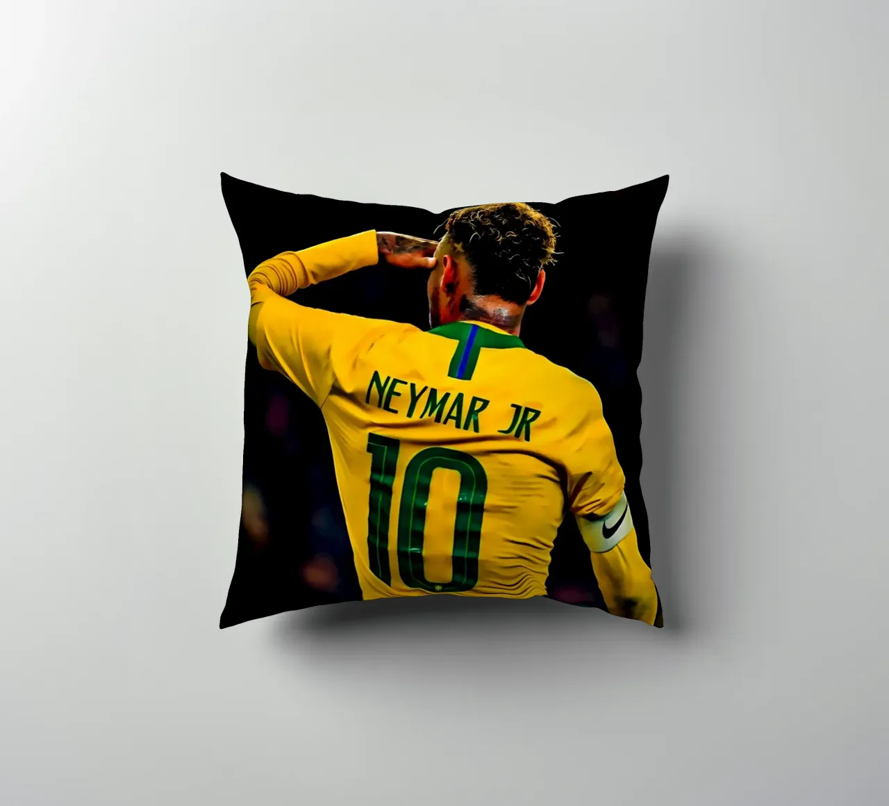 Neymar Jr cuscino da Low poly art