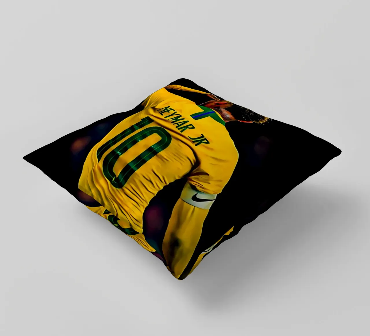 Neymar Jr cuscino da Low poly art