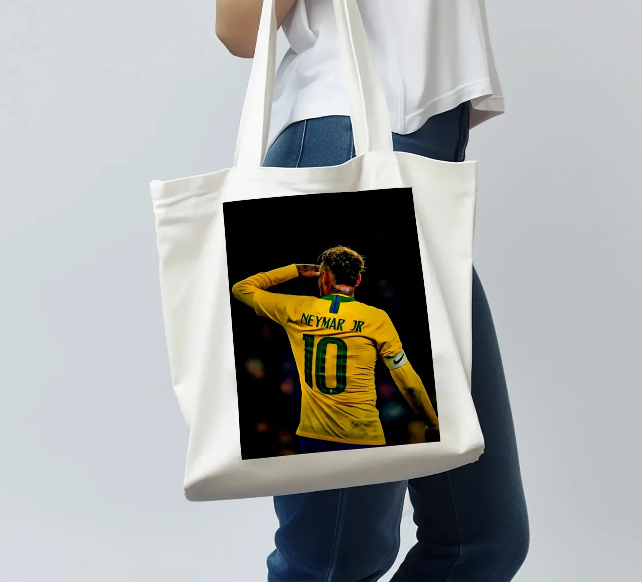 Neymar Jr borsa in juta da Low poly art