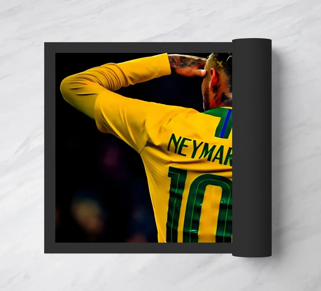 Neymar Jr doormat by Low poly art