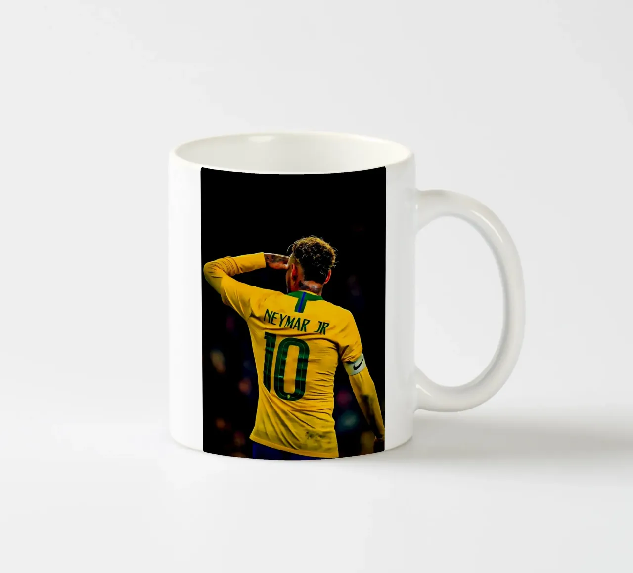 Neymar Jr tazza in ceramica da Low poly art