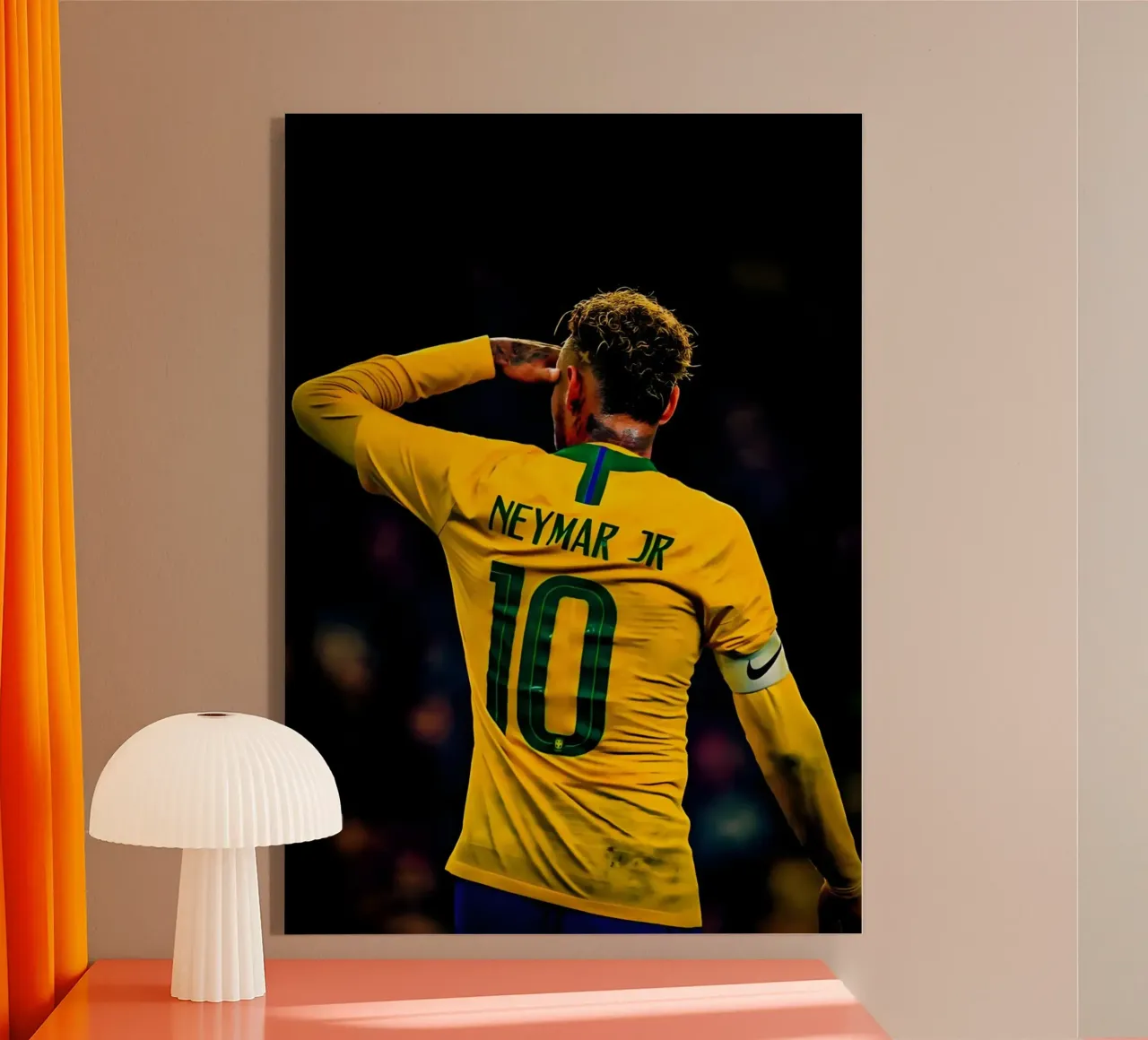 Neymar Jr plexiglass da Low poly art