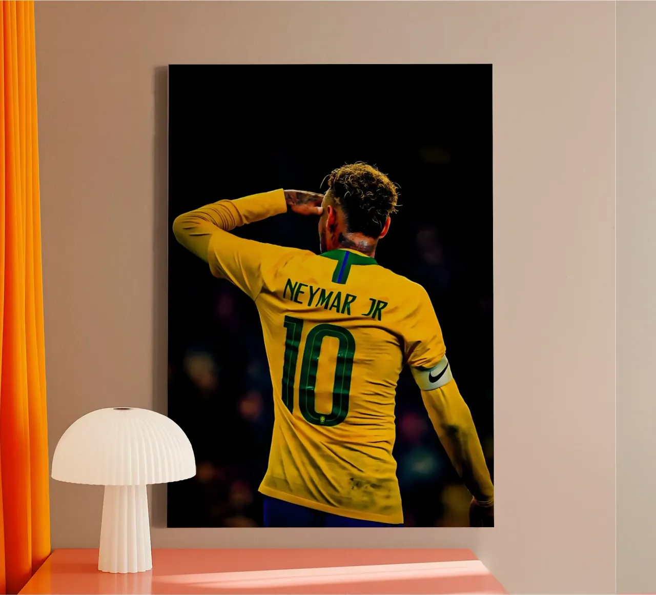 Neymar Jr canvas by Low poly art