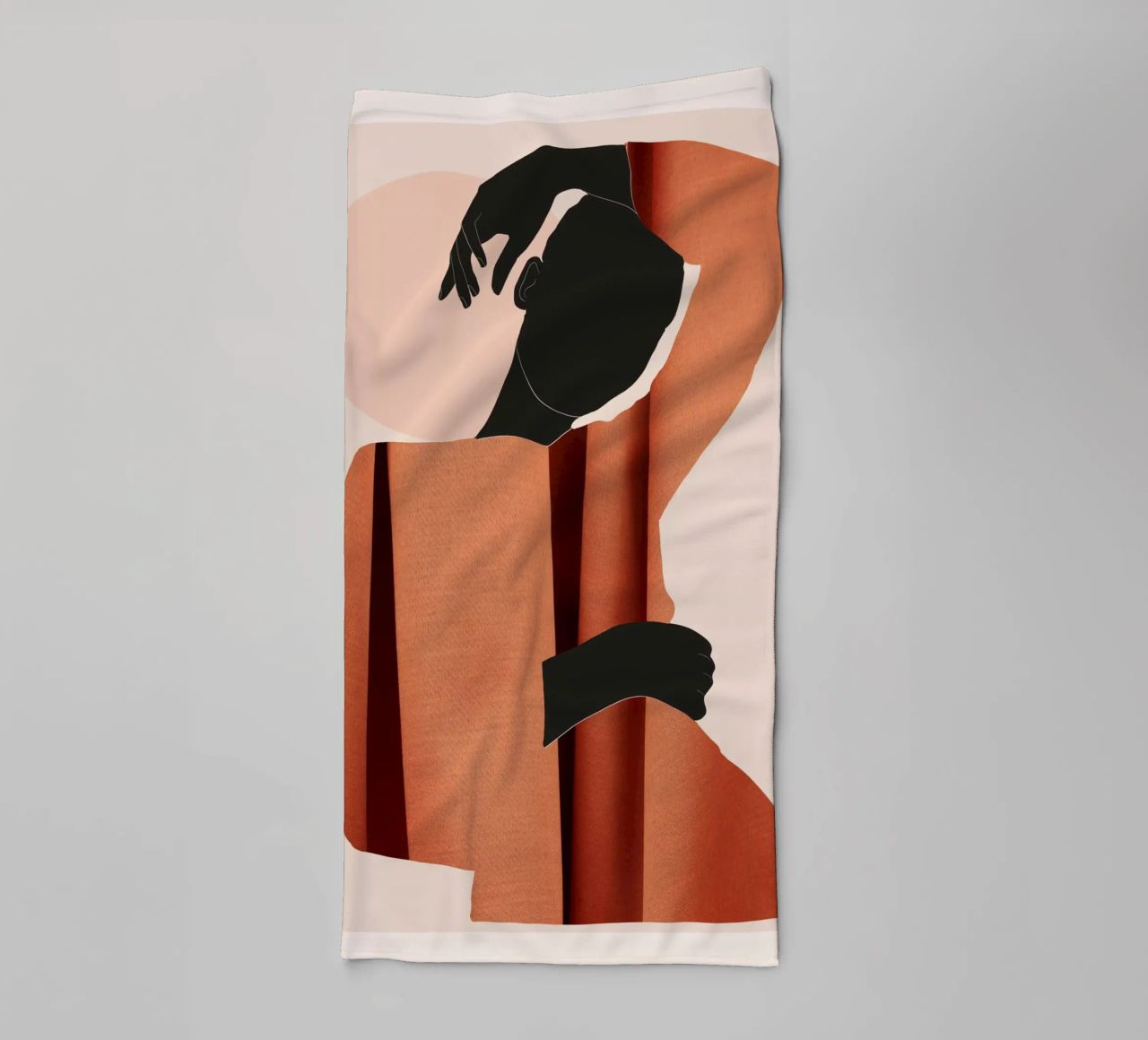 Arte Abstracto Minimal Girl 5 toalla de baño de ThingDesign