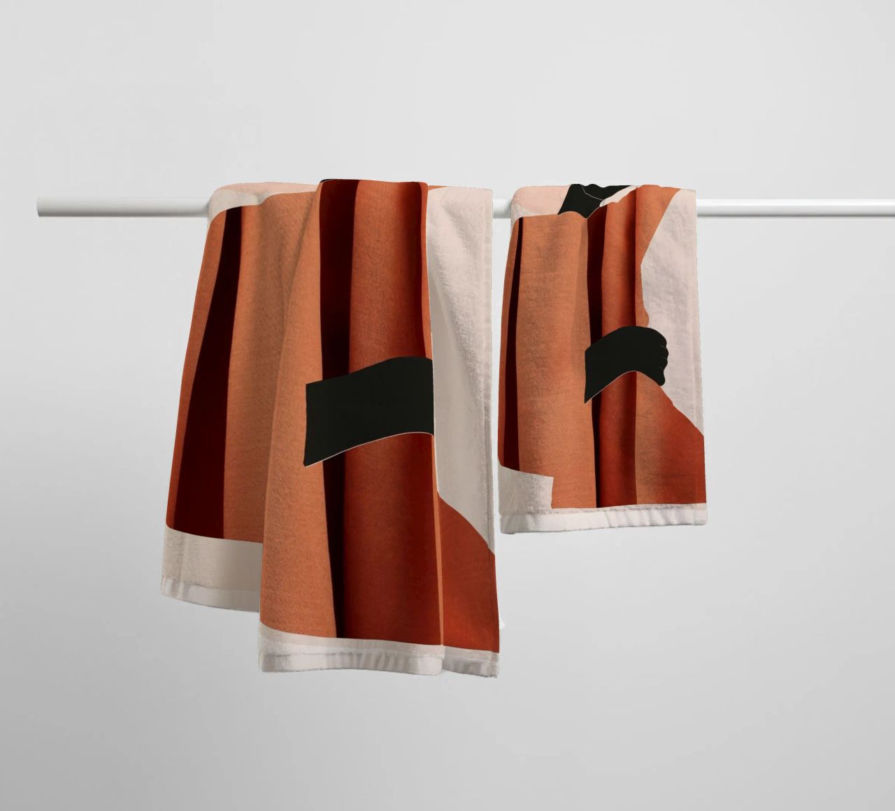 Arte Abstracto Minimal Girl 5 toalla de baño de ThingDesign