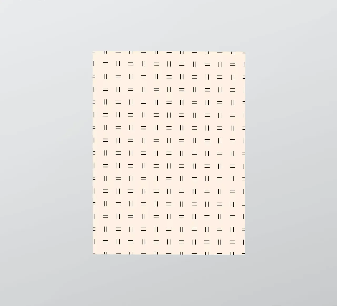 Minimal Scandi Double Lines | Black on Ivory sticker by Beauty in Simplicity