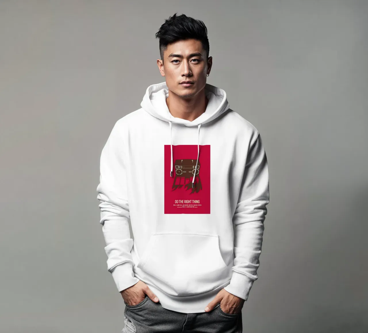 Do The Right Thing felpa con cappuccio da Bruno Morphet