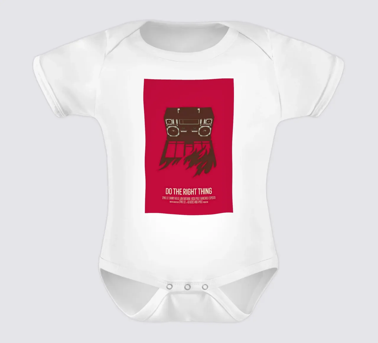 Do The Right Thing body neonato maniche corte da Bruno Morphet