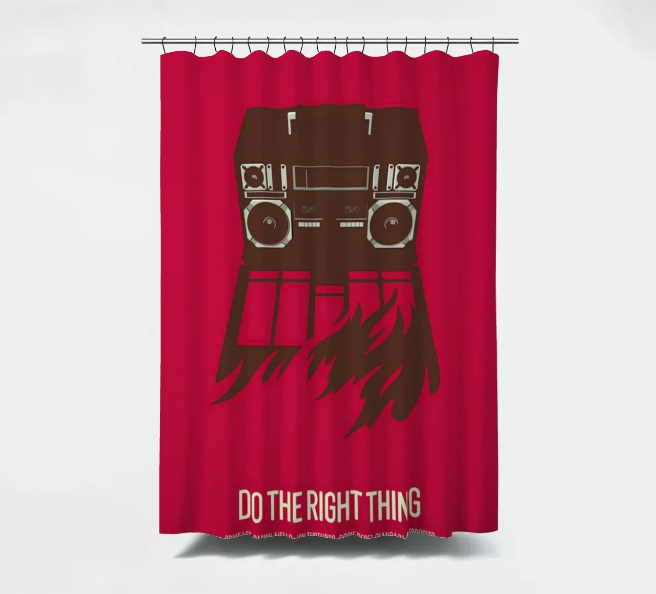 Do The Right Thing tenda da doccia da Bruno Morphet