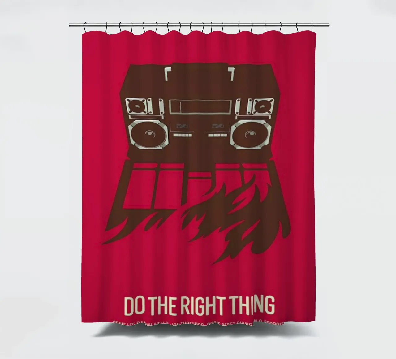 Do The Right Thing tenda da doccia da Bruno Morphet