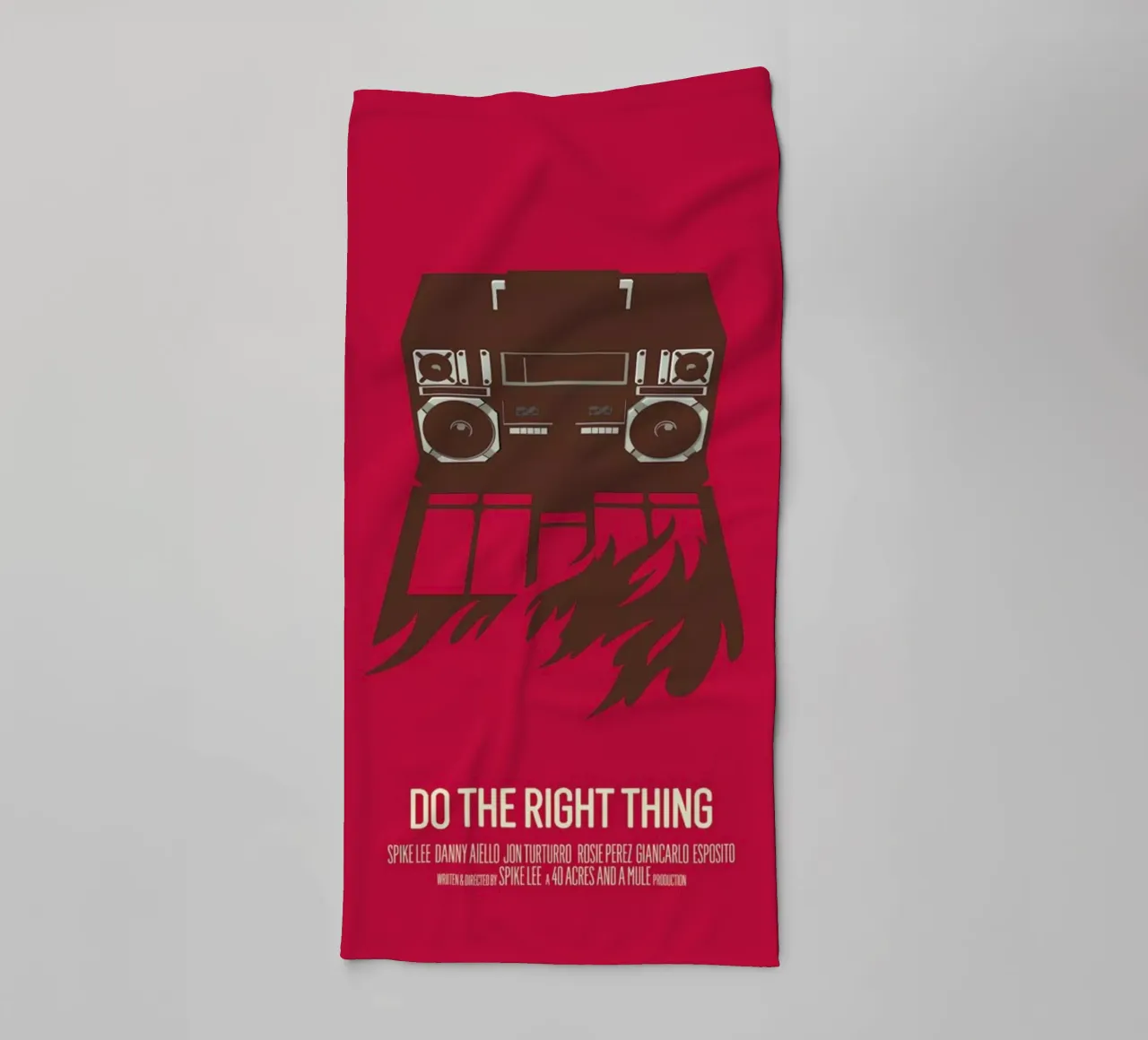 Do The Right Thing asciugamano da bagno da Bruno Morphet