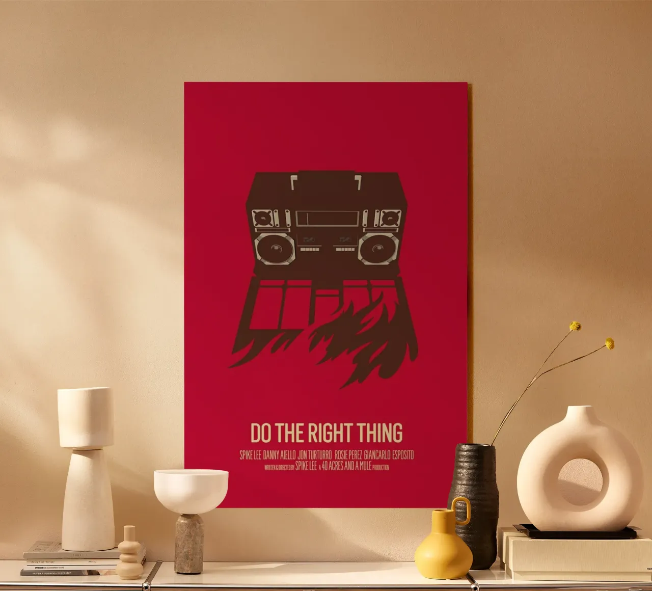 Do The Right Thing plexiglass da Bruno Morphet