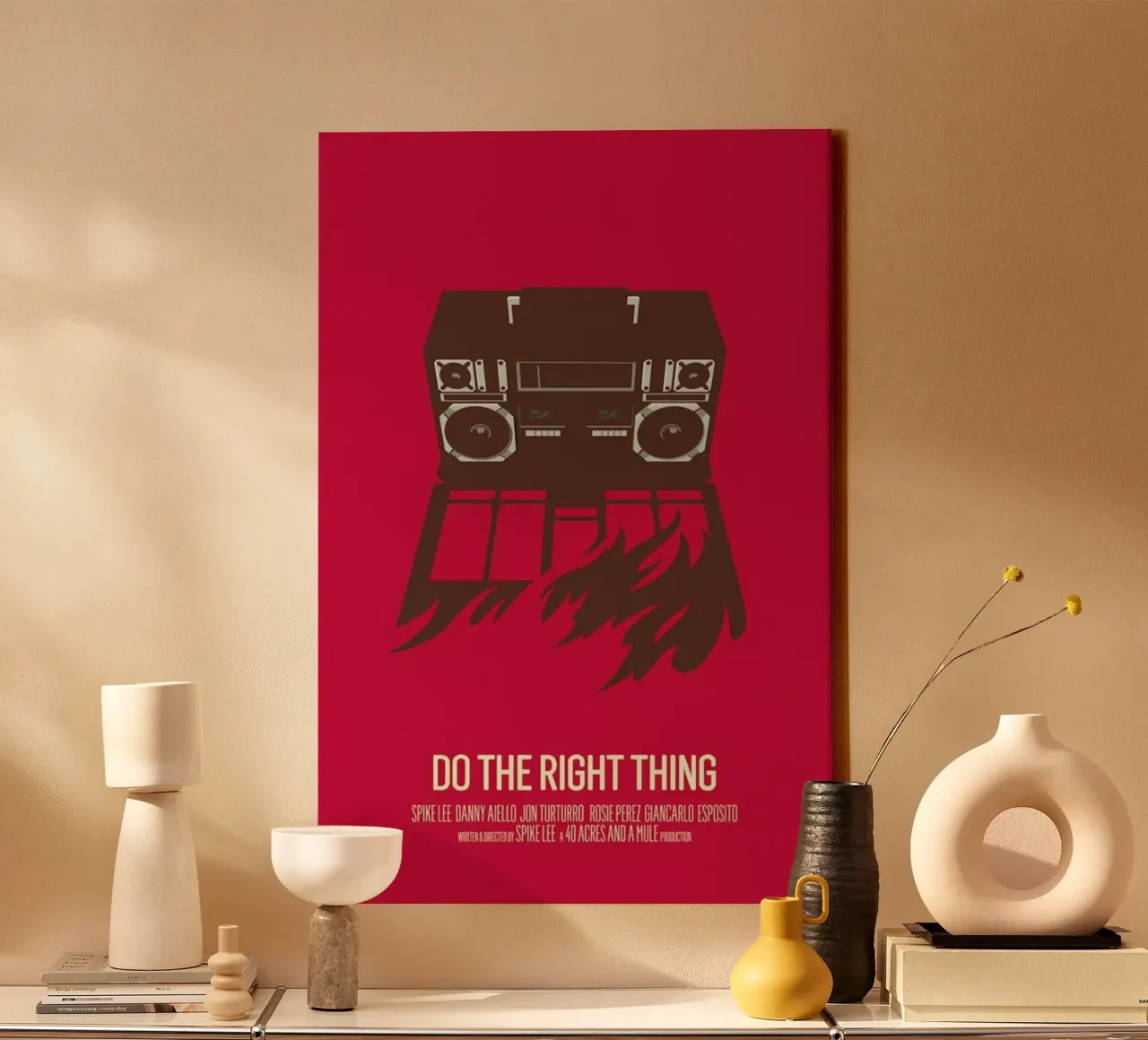Do The Right Thing tela con Cornice a cassetta da Bruno Morphet