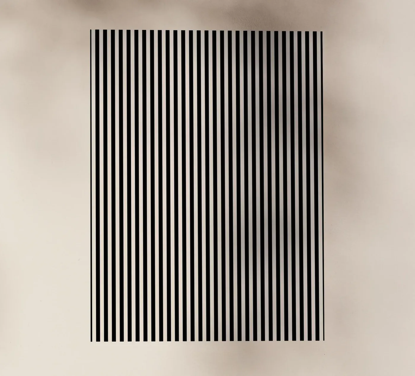 Minimal Basic Bold Stripes 2 | Nero e avorio pellicola backlit da Beauty in Simplicity