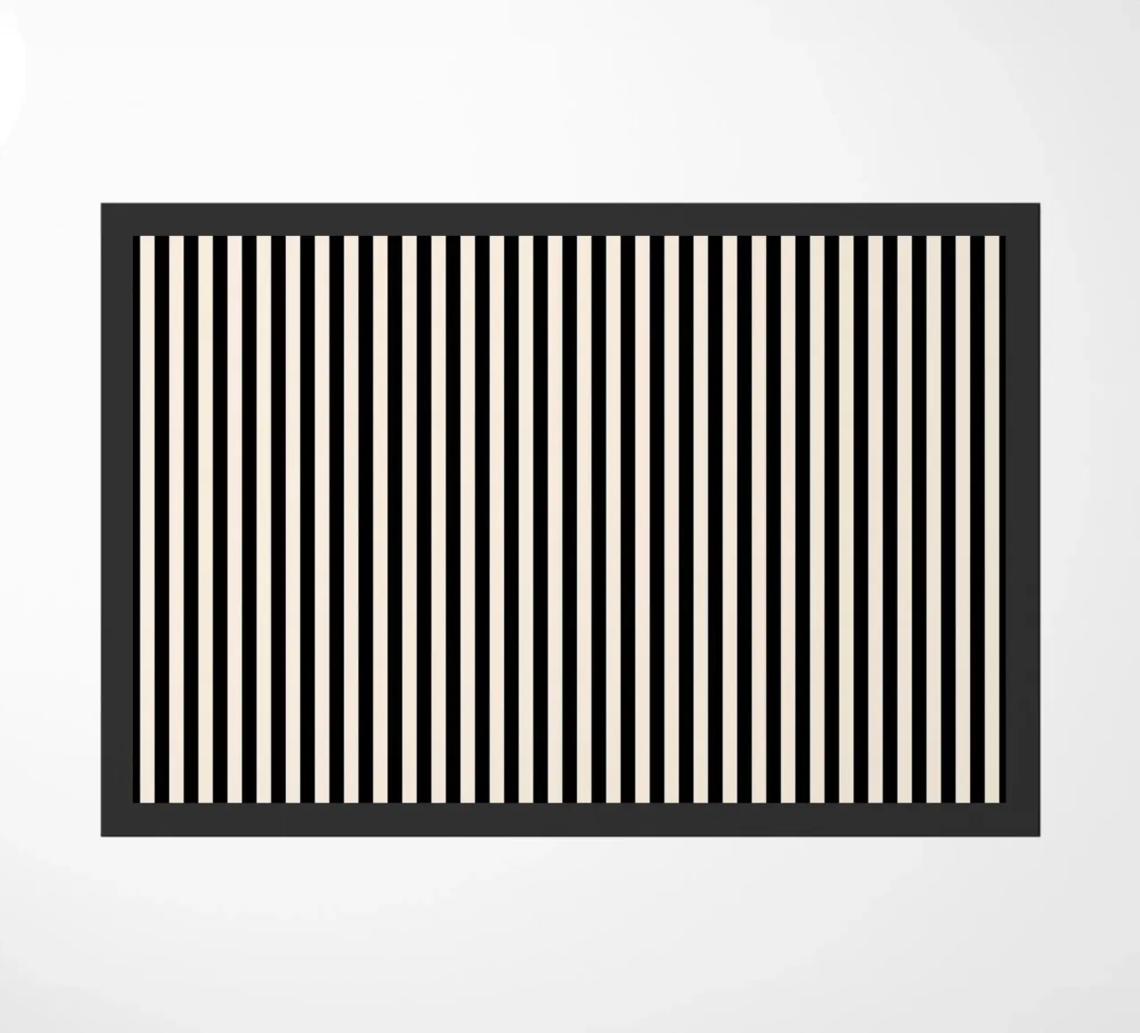 Minimal Basic Bold Stripes 2 | Nero e avorio zerbino da Beauty in Simplicity