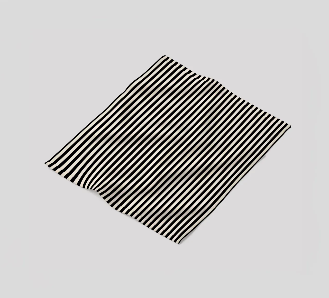 Minimal Basic Bold Stripes 2 | Nero e avorio coperta in pile da Beauty in Simplicity
