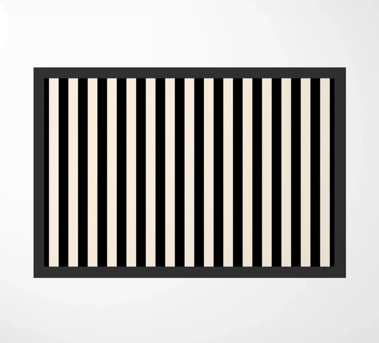 Minimal Basic Bold Stripes | Nero e Avorio zerbino da Beauty in Simplicity