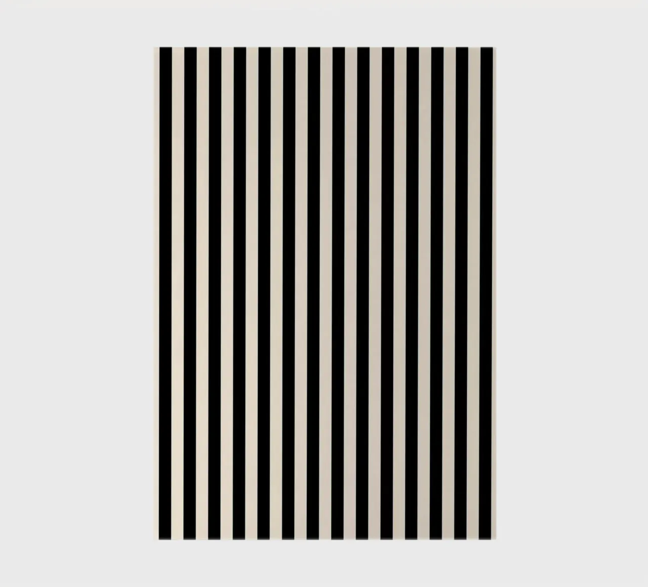 Minimal Basic Bold Stripes | Black and Ivory notebook by Beauty in Simplicity