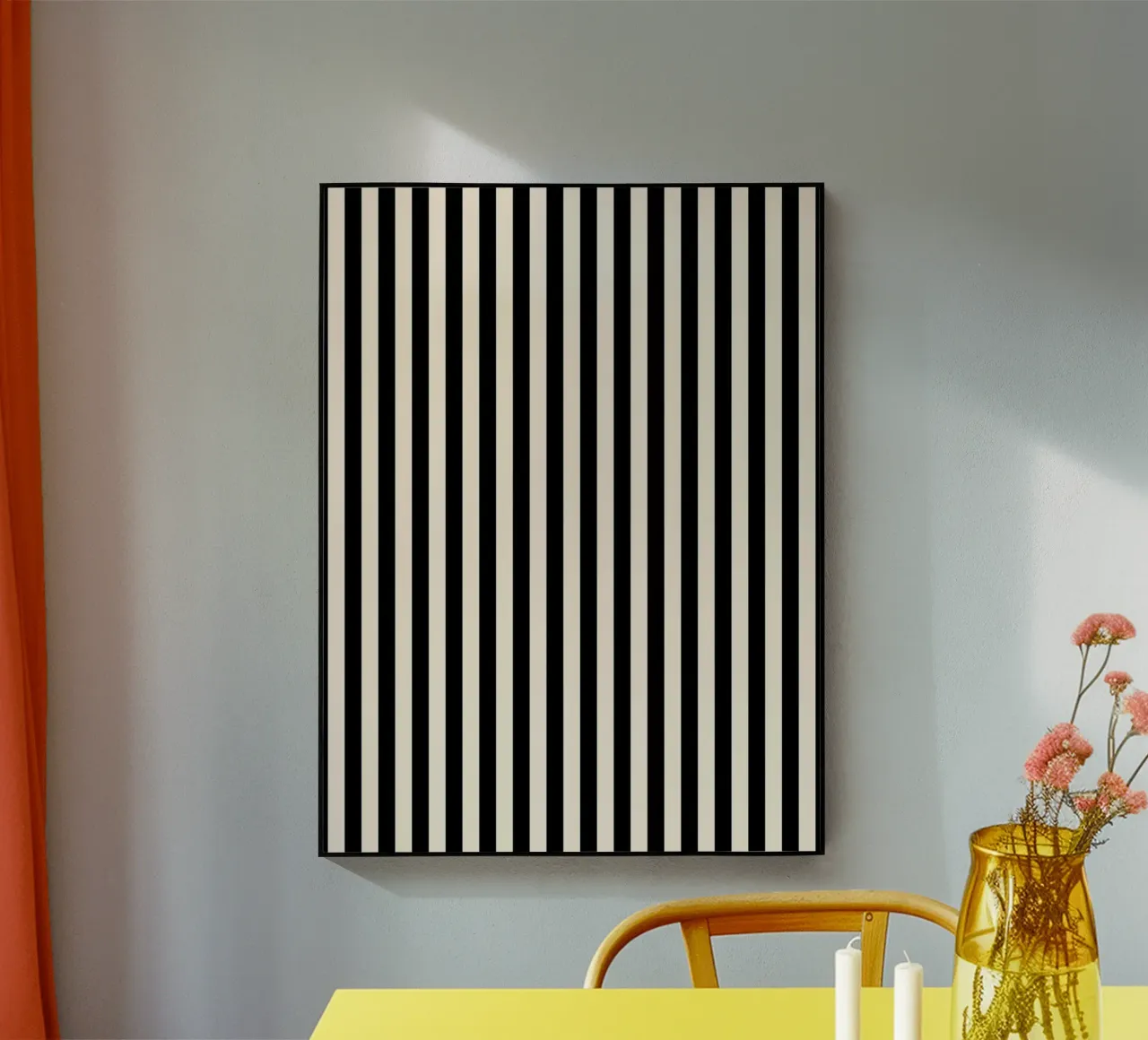 Minimal Basic Bold Stripes | Nero e Avorio plexiglass da Beauty in Simplicity