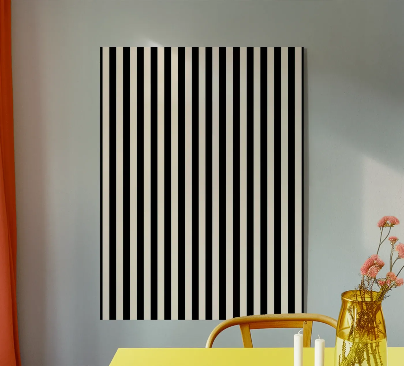 Minimal Basic Bold Stripes | Nero e Avorio plexiglass da Beauty in Simplicity