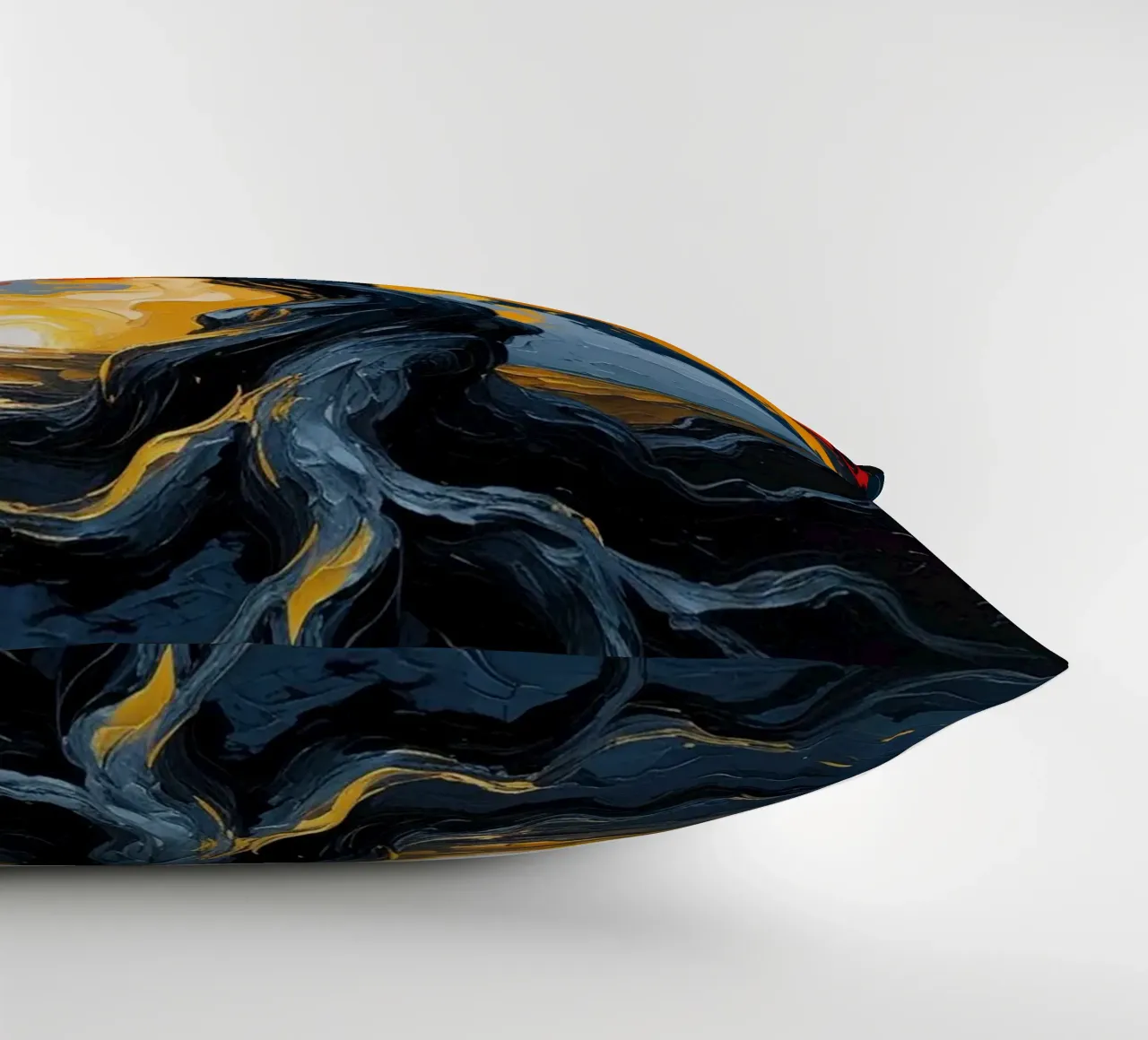 Un inferno fiammeggiante: Un dipinto a olio con texture di un T cuscino da Artistic-shop