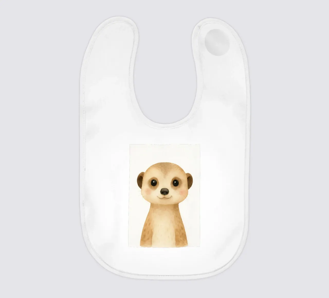 Cute Meerkat Nursery Animal bavaglino da Attaboy Dsgn
