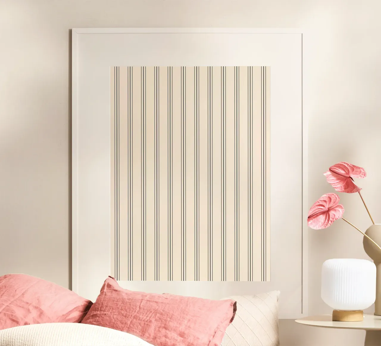 Minimal Classic Scandi a righe miste | Nero su avorio carta hahnemühle da Beauty in Simplicity