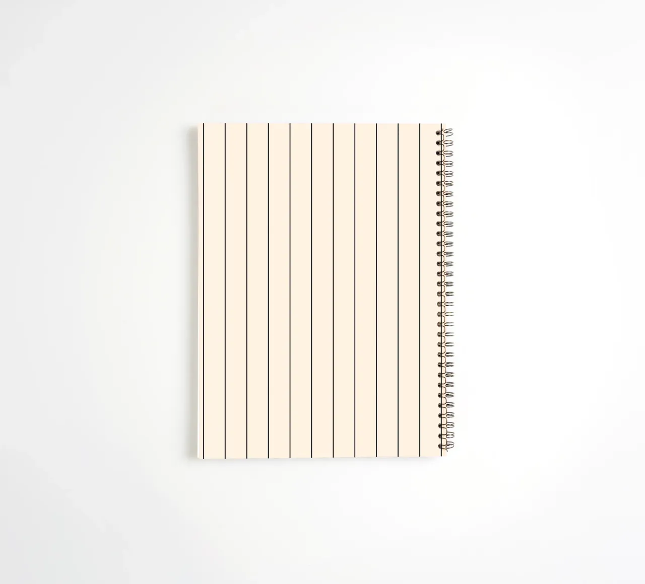Minimal Basic Classic Stripes | Black on Ivory spiral notebook by Beauty in Simplicity