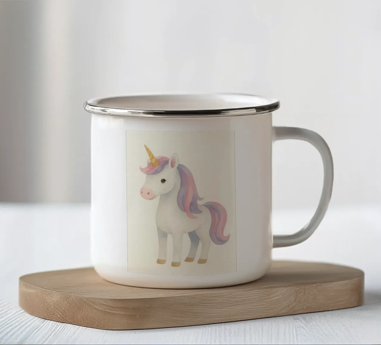 Cute Unicorn – Magical Nursery tazza in smalto da Attaboy Dsgn
