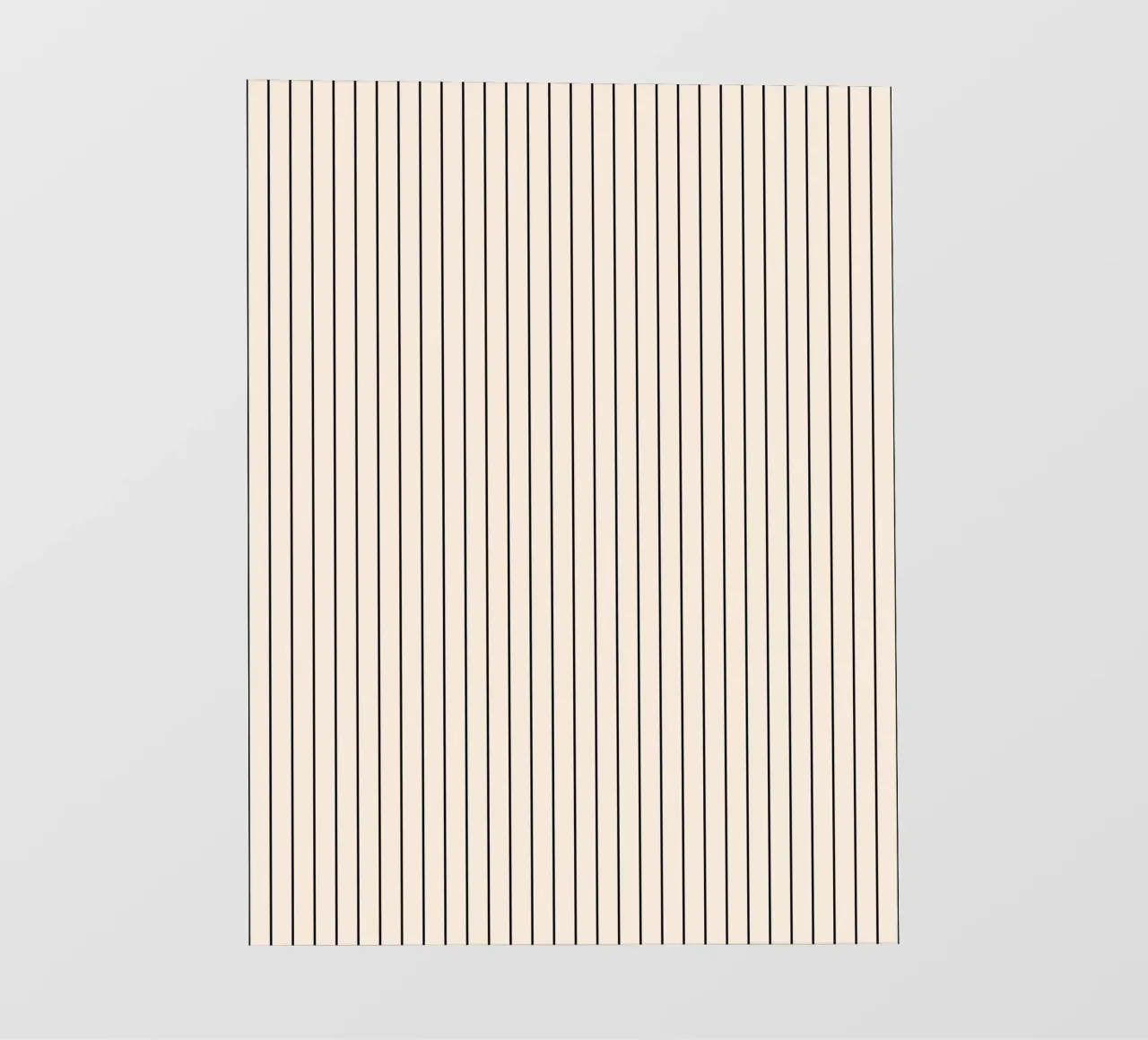 Minimal Basic Classic Pinstripe | Nero su Avorio pellicola backlit da Beauty in Simplicity