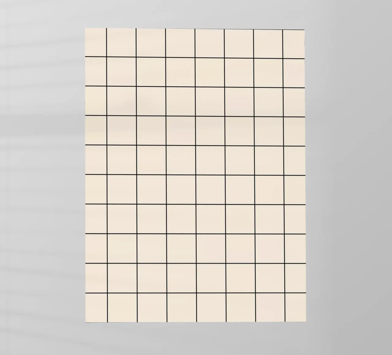 Minimal Basic Classic Grande Griglia | Nero su Avorio pellicola backlit da Beauty in Simplicity