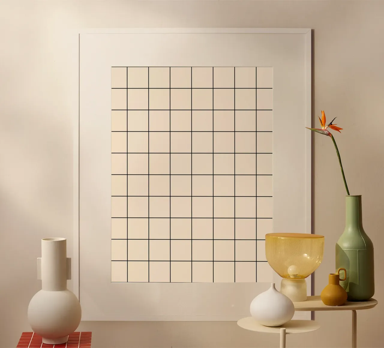 Minimal Basic Classic Big Grid | Schwarz auf Elfenbein Hahnemühle von Beauty in Simplicity
