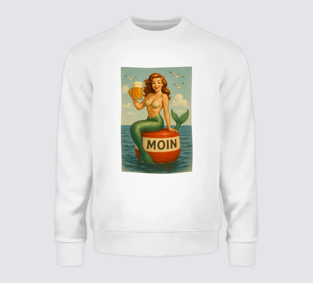 Nixe mit Bier felpa da Fies&Fein