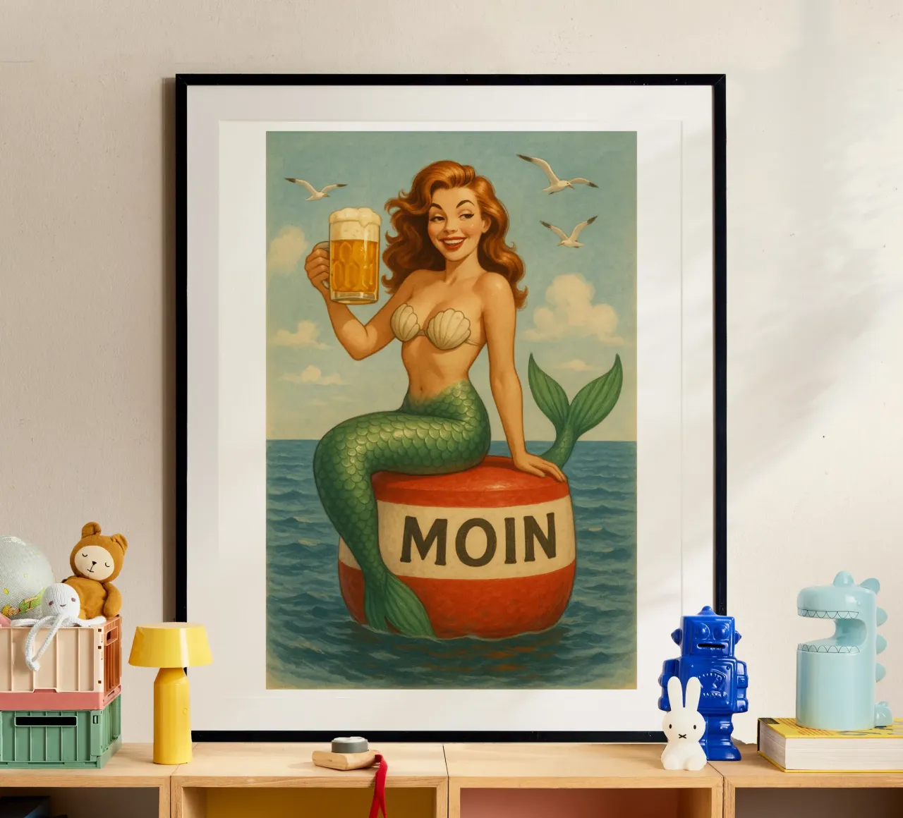 Nixe mit Bier poster da Fies&Fein