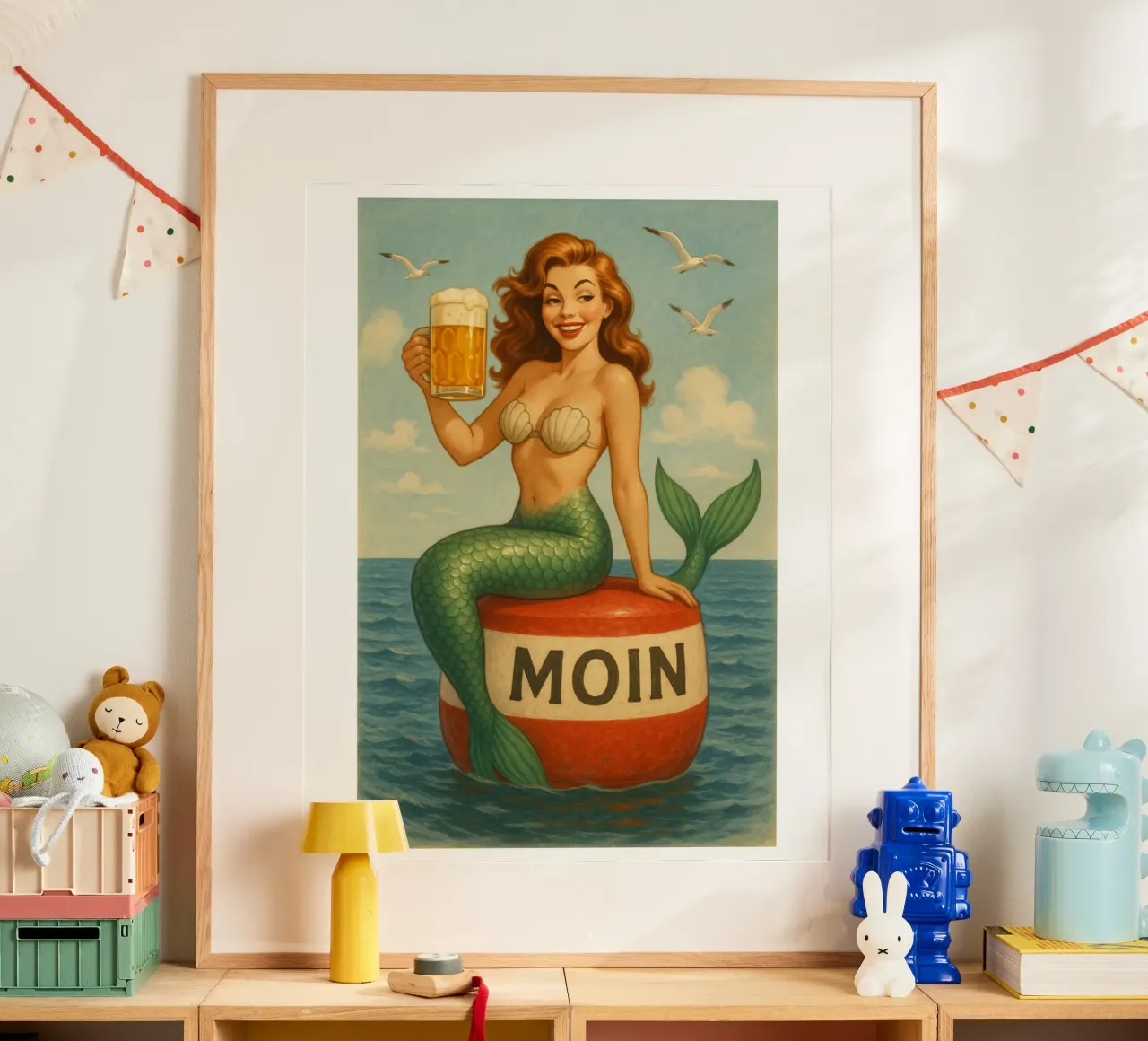 Nixe mit Bier poster da Fies&Fein