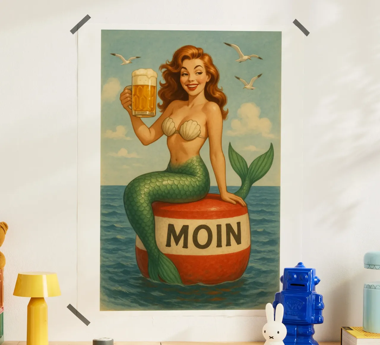 Nixe mit Bier poster da Fies&Fein
