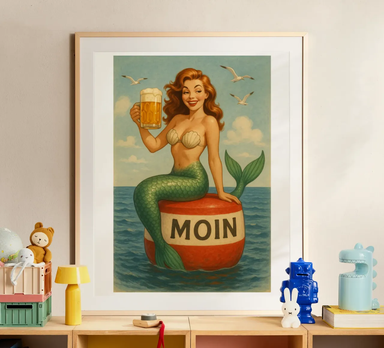 Nixe mit Bier poster da Fies&Fein