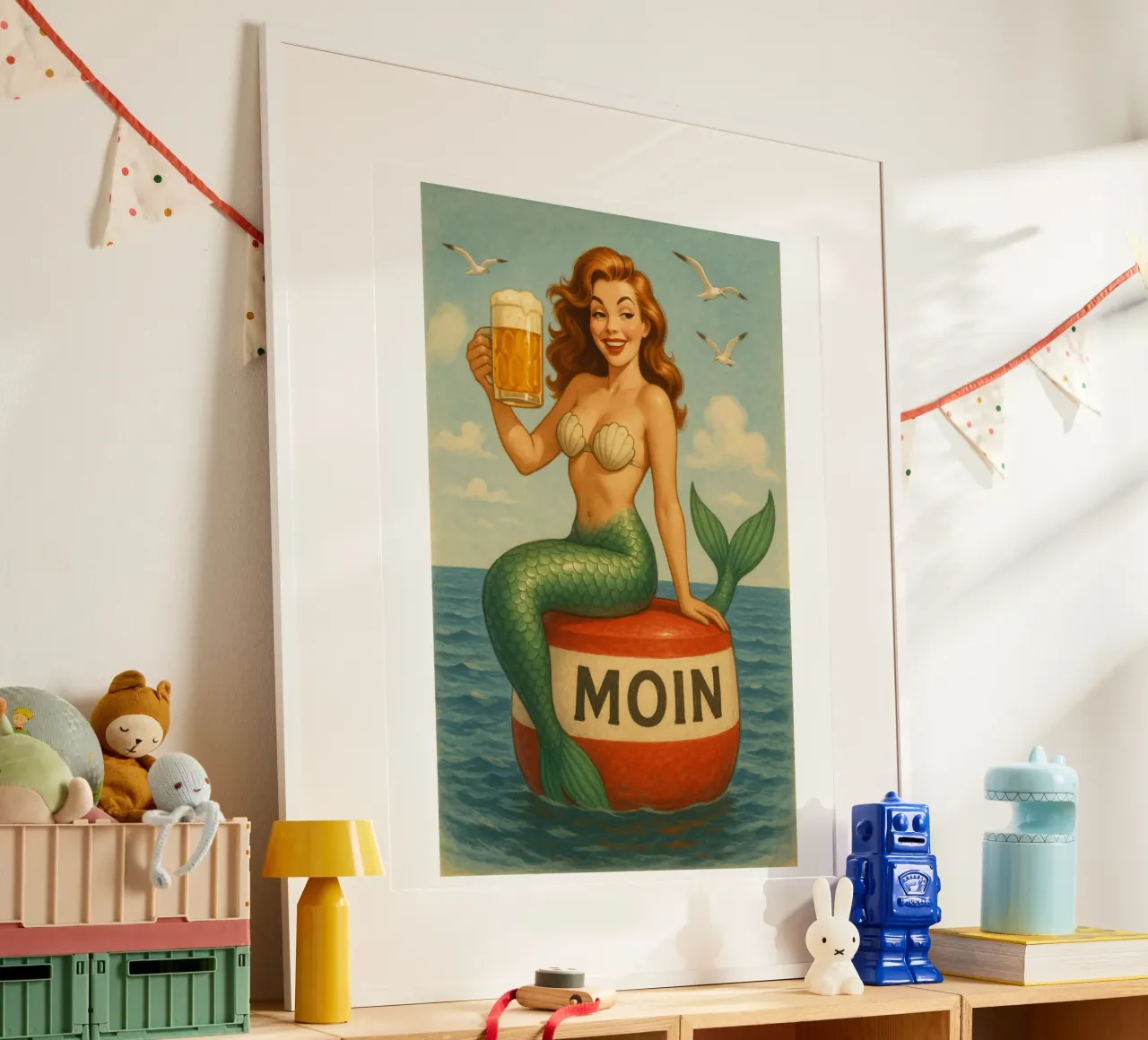 Nixe mit Bier poster da Fies&Fein