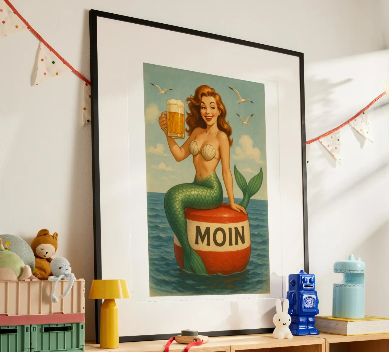 Nixe mit Bier poster da Fies&Fein